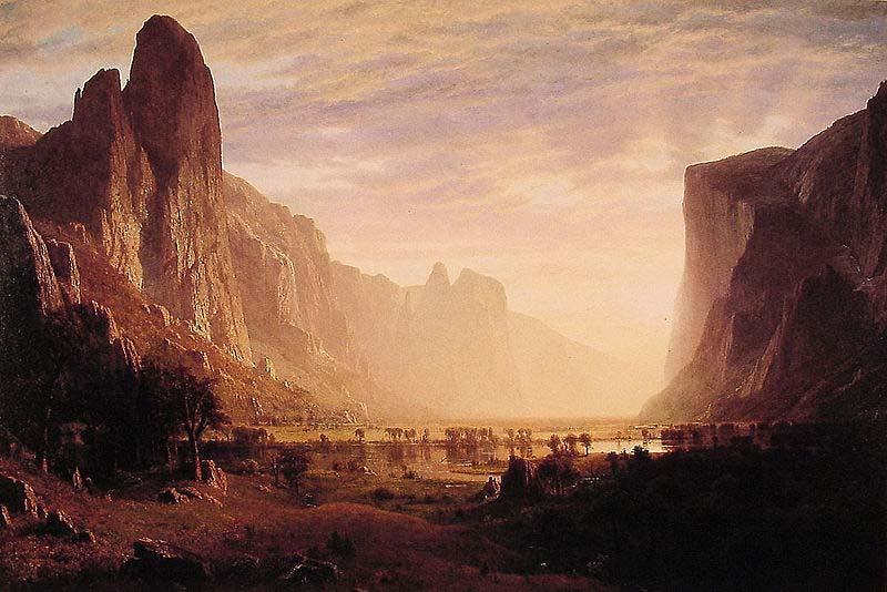 Albert Bierstadt Albert Bierstadt Looking Down Yosemite Valley oil painting picture